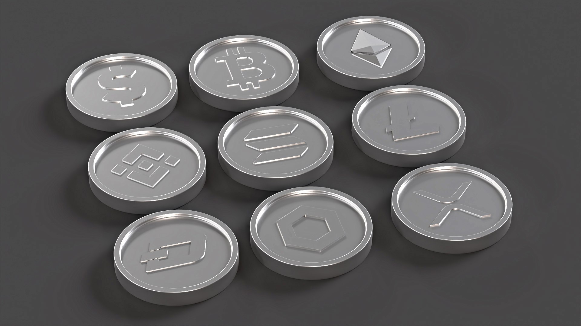 3D Crypto Coins 3d models - TurboSquid 1863341