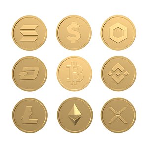 3D Crypto Coins 3d models