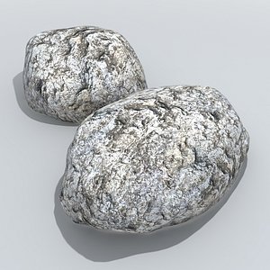 3d model boulder rocks rubble