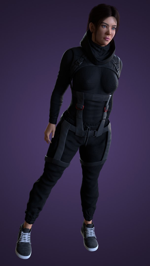 3D Spy Girl - Game Ready VR AR Low-poly 3d Model - TurboSquid 2070188