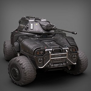 3D sci fi apc