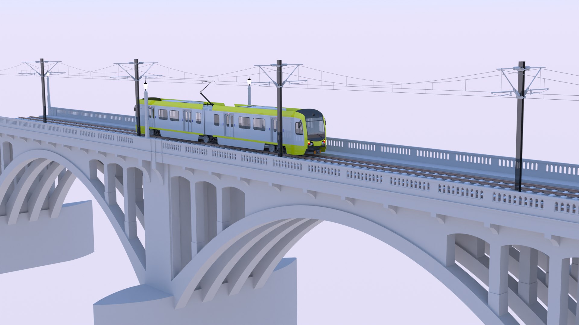 3D LA Light Rail Bridge II TurboSquid 2246118
