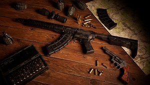 3D Military accessories