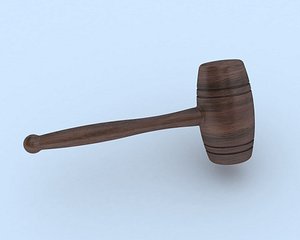 wood mallet 3d max