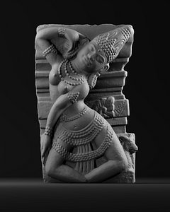 3D apsara hindu