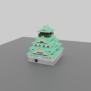 Osaka Castle model