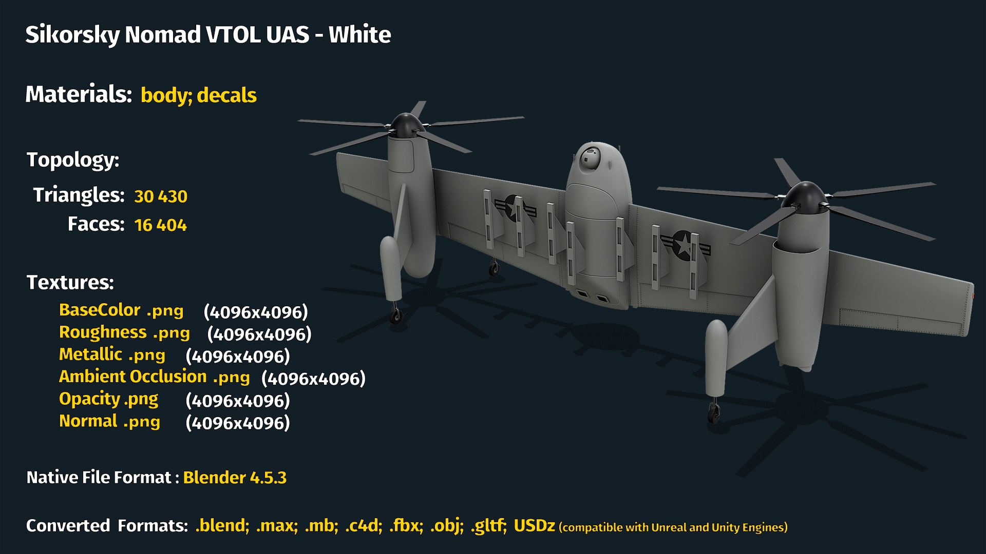 3D Sikorsky Nomad VTOL UAS - White https://p.turbosquid.com/ts-thumb/1S/z87KjG/Lq/info/jpg/1765392906/1920x1080/fit_q87/5ad46061037c66ae692e316d101cbf937eb92877/info.jpg