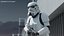 Star Wars Imperial Stormtrooper Running with Blaster 3D model