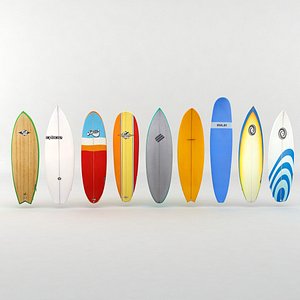 surf surfboard board 3d model