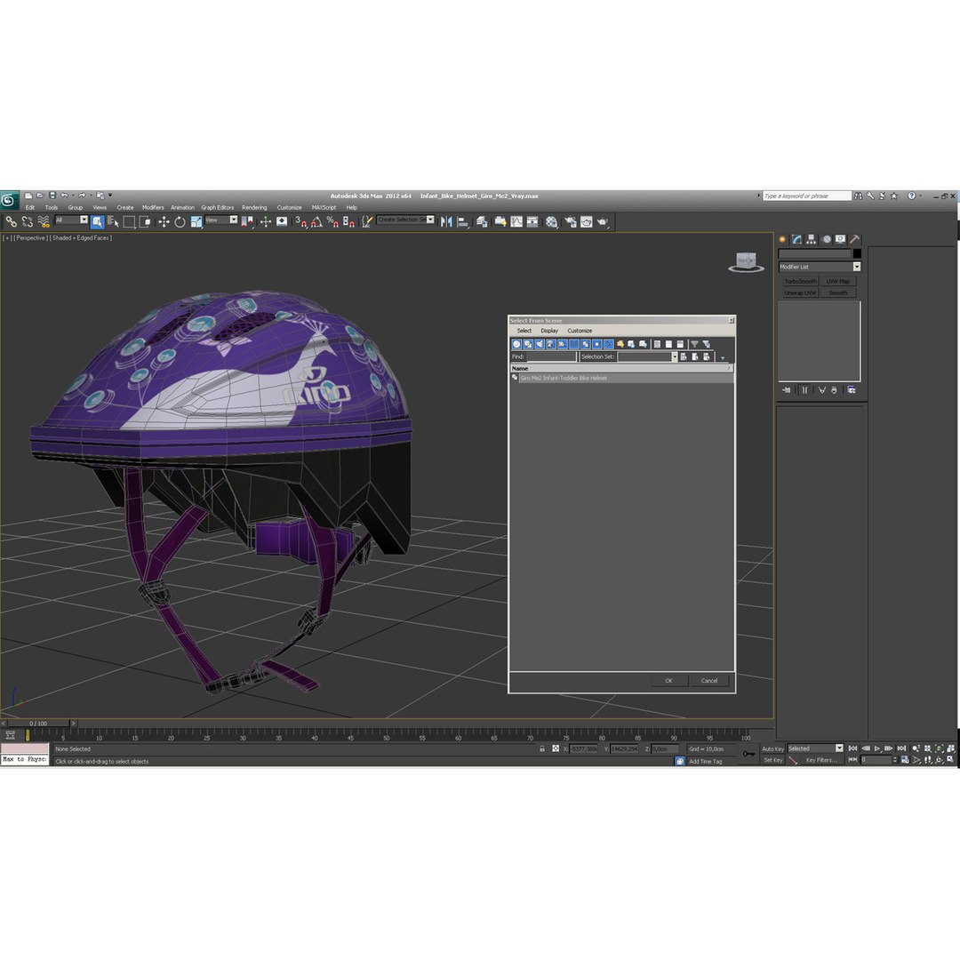 infant bike helmet giro 3d model