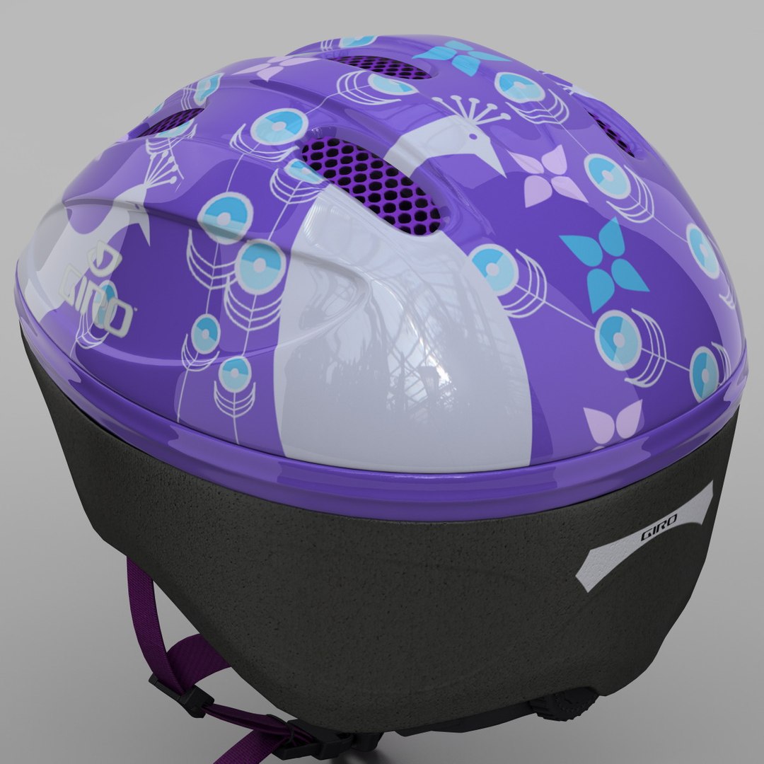 infant bike helmet giro 3d model