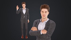 Man in suit 3D