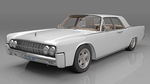 3D 1962 Lincoln Continental