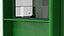 Urban Service Booth with Side Awning Green