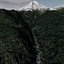Mappa in rilievo del vulcano Mount Baker Washington