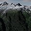 Mappa in rilievo del vulcano Mount Baker Washington