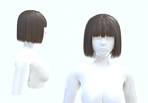 Messy Anime Hairstyle - 3D Model by nickianimations