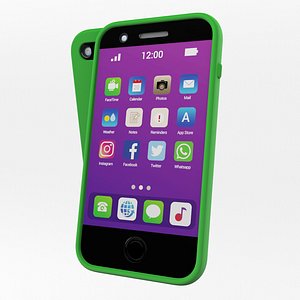 3D model Cartoon Smartphone Celular