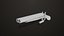 Классический черно-серебристый однослойный коврик для дробовика, все текстуры PBR Unity UE