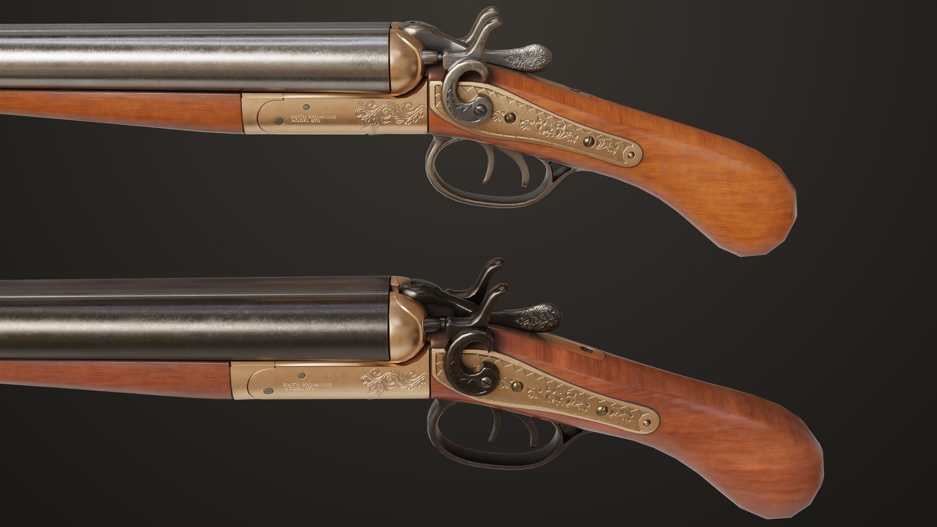 Classic Shotgun Black and Silver Single Mat All PBR Unity UE Textures 3D model https://p.turbosquid.com/ts-thumb/1T/aokQAK/Eu/classic_mini_shotgun01_00034/jpg/1764233790/1920x1080/fit_q87/20ce9d5df084d669a5257f90c450fd6edd2f3840/classic_mini_shotgun01_00034.jpg