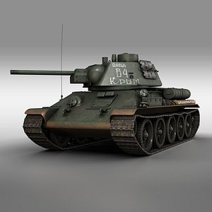 T-34-76 - Model 1943 - Soviet medium tank - B4 3D model