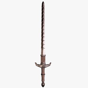 3D model sword knight