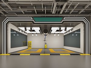 Modern Car Wash Bay Interior