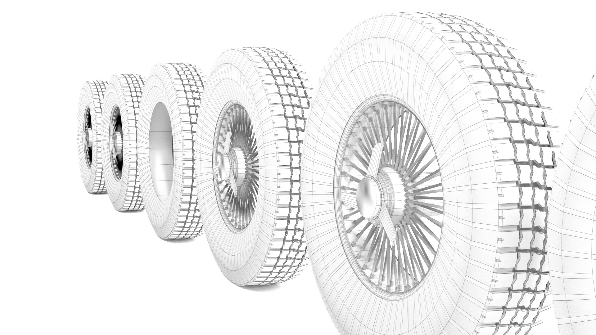 3D Lowrider Wheels - TurboSquid 2033025