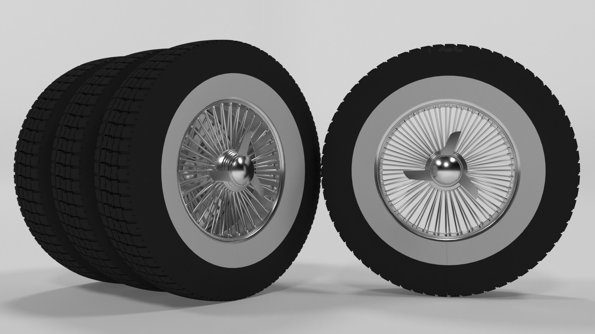 3D Lowrider Wheels - TurboSquid 2033025