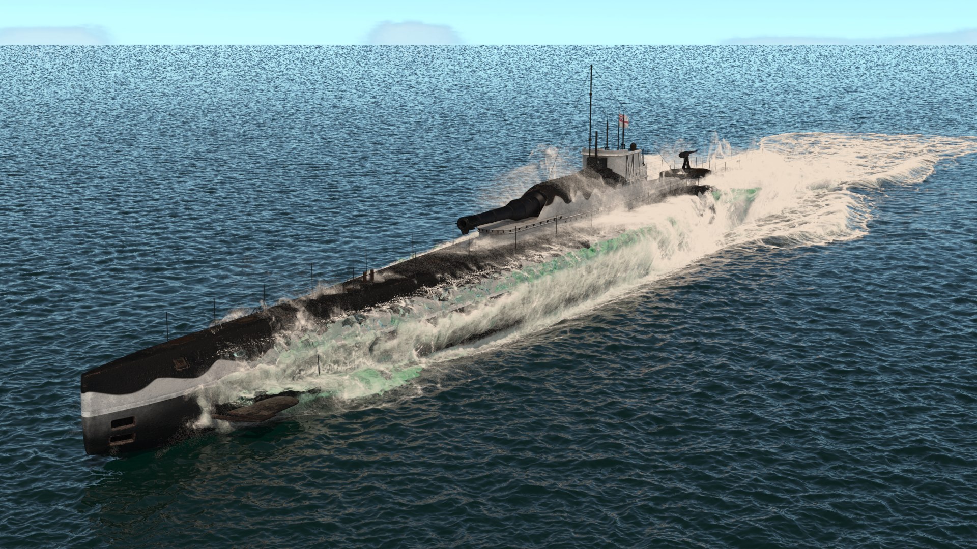 HMS M1 M-Class V2 Submarine Dynamic Simulation 3D model - TurboSquid ...