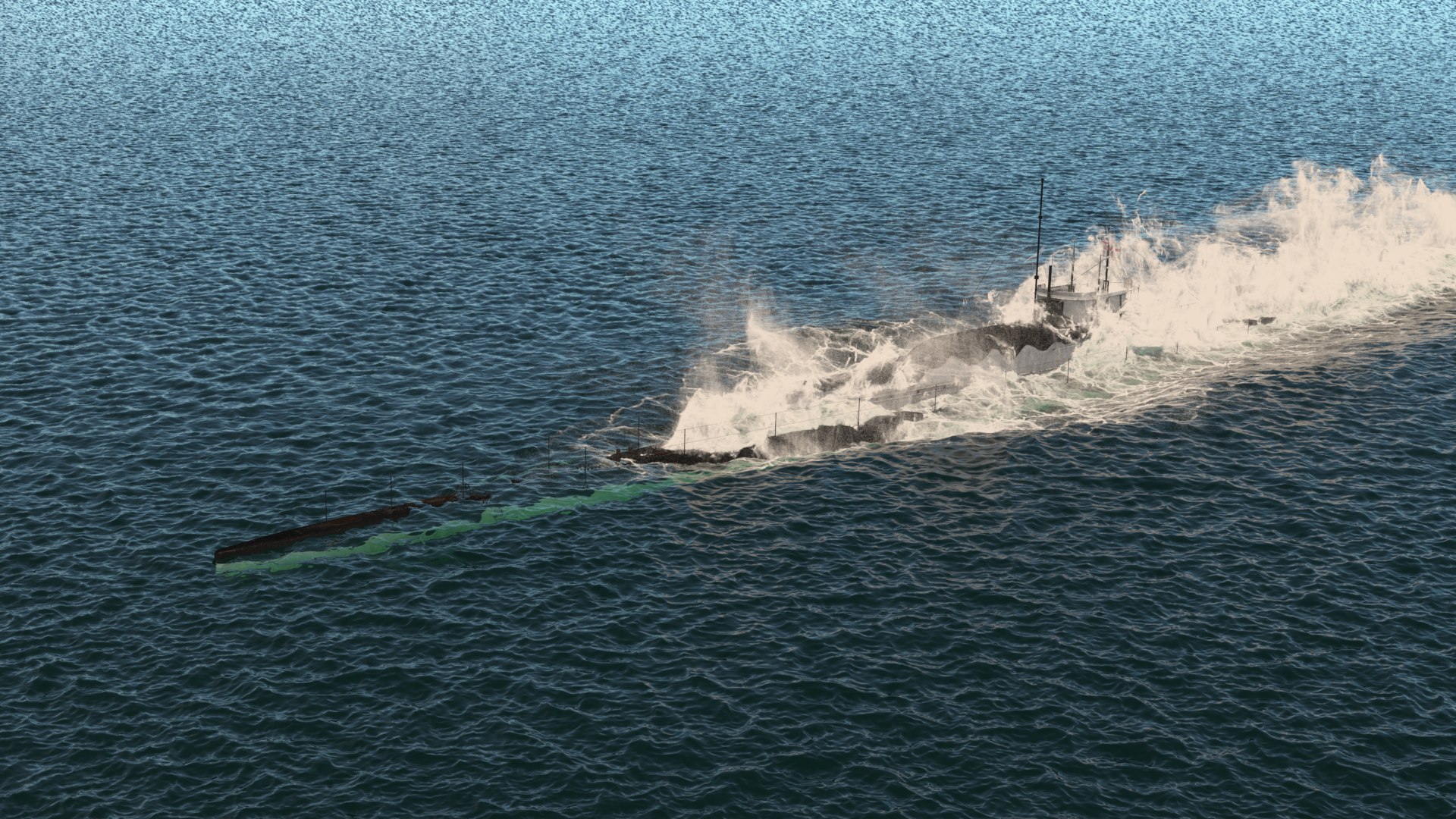 Hms m1 m class v2 submarine dynamic simulation 3d model turbosquid