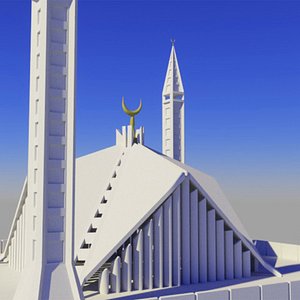 Shah faisal masjid 3D model