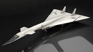 3D model xb-70 valkyrie supersonic aircraft