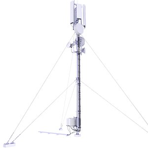 Cell Phone Mast Low Poly 12 3D