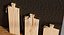 realistic boards teak set 3D
