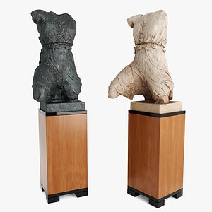 3D model Roman woman torso sculpture
