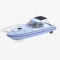 Speeddboat 018 Low-poly PBR