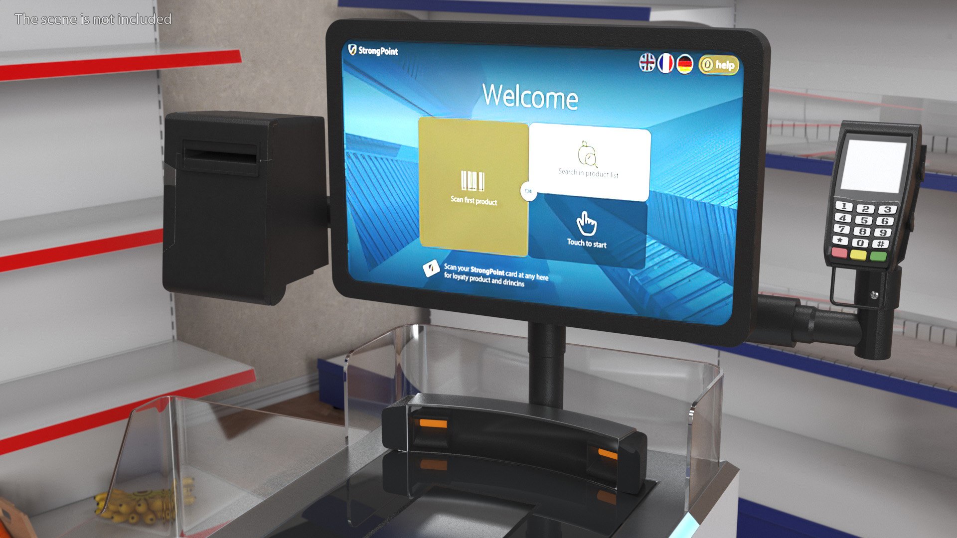 Self Checkout Machine StrongPoint 3D Model - TurboSquid 2015854