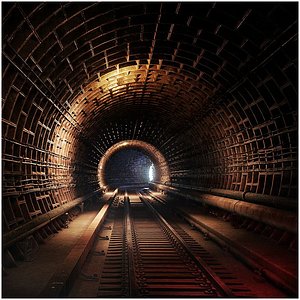 3D Railway tunnel