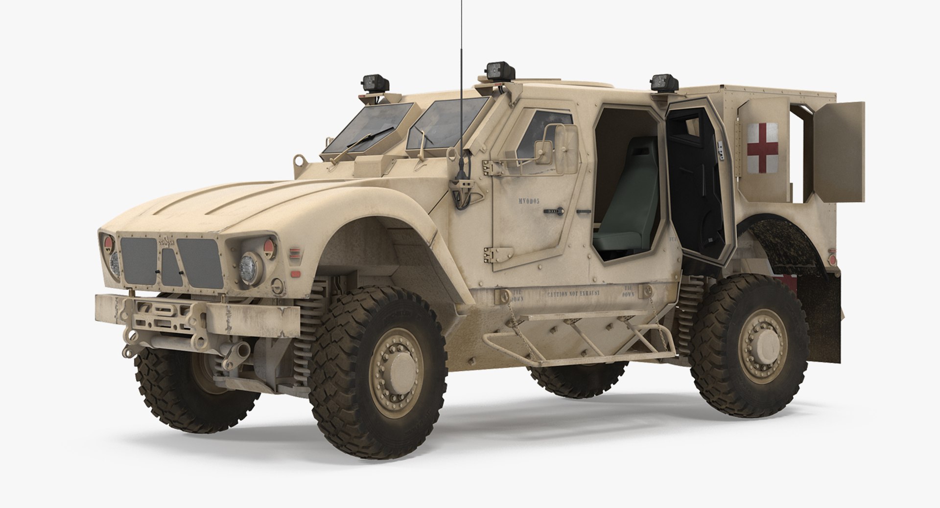 3D oshkosh m-atv medical vehicle - TurboSquid 1165881