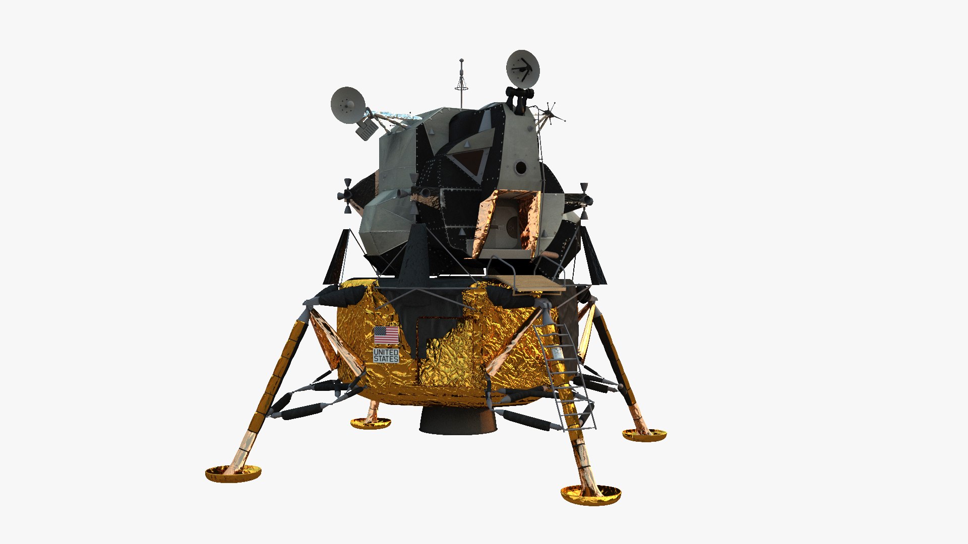 Lunar module apollo 11 3D model - TurboSquid 1195735