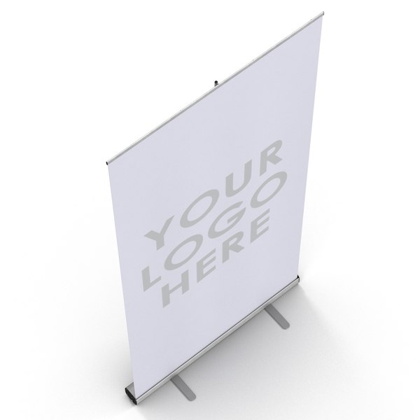 3d model banner stand 2 generic