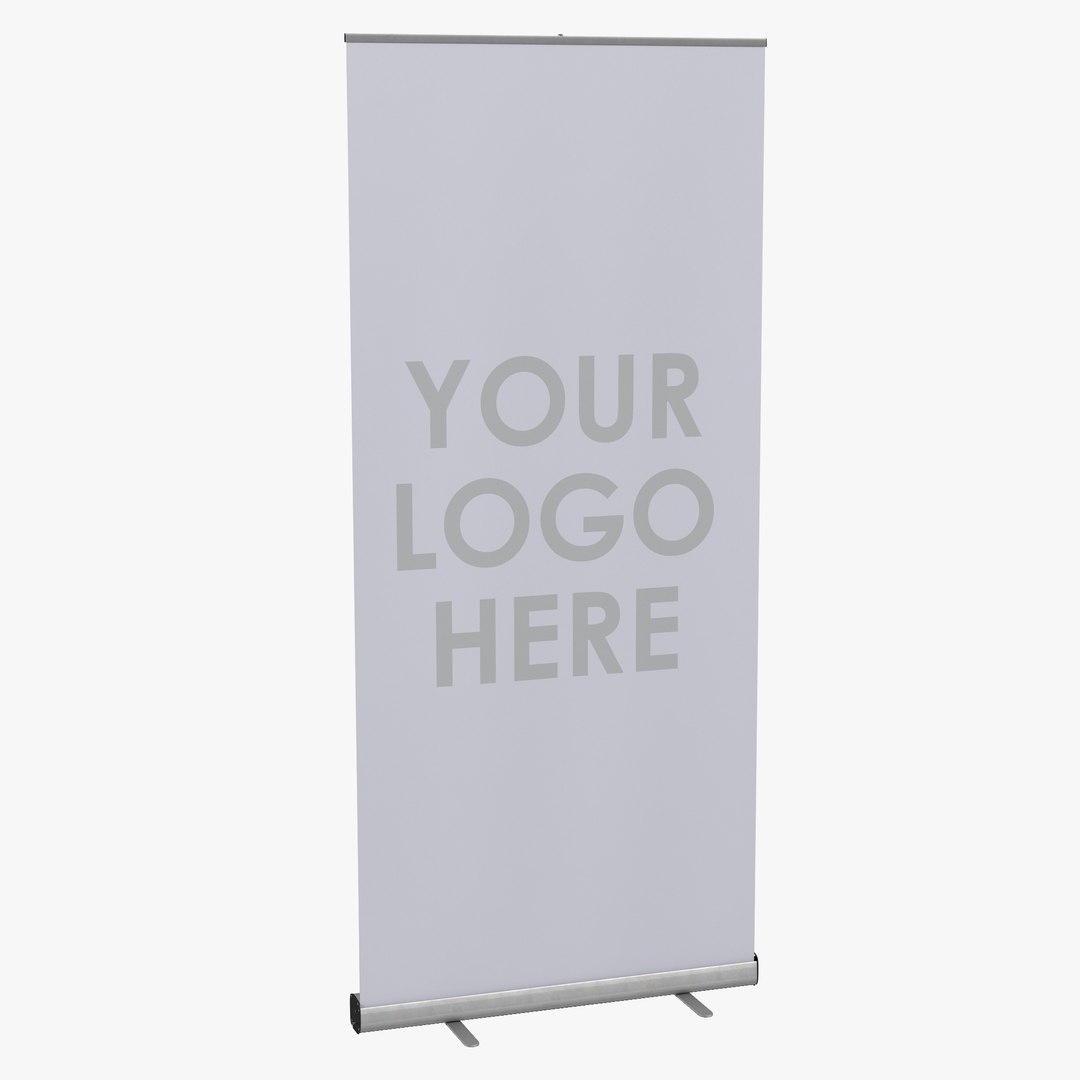 Banner Stand 2 Generic 3D model preview