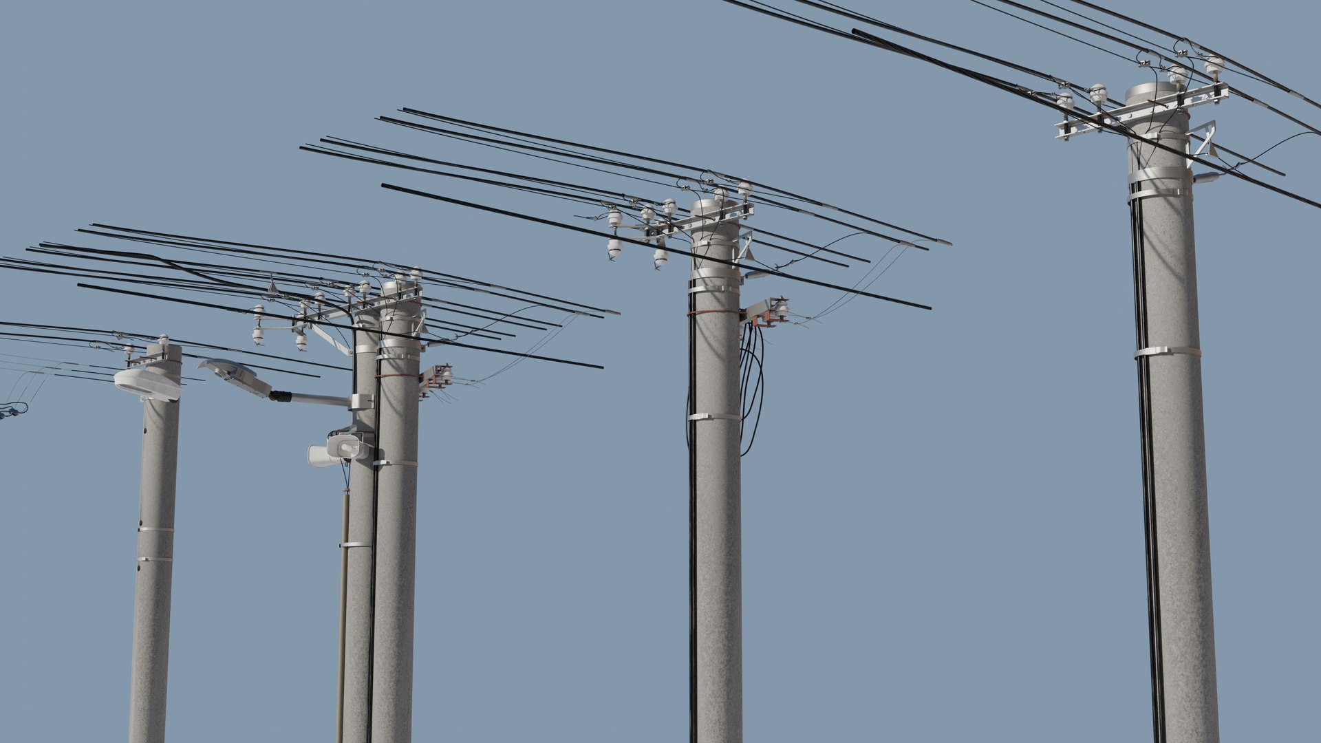 Realistic Electric Pole Model - TurboSquid 2368030