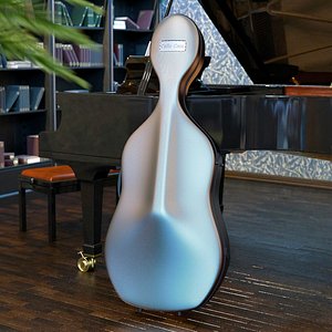 3D model Carbon Classic Cello Case Shut