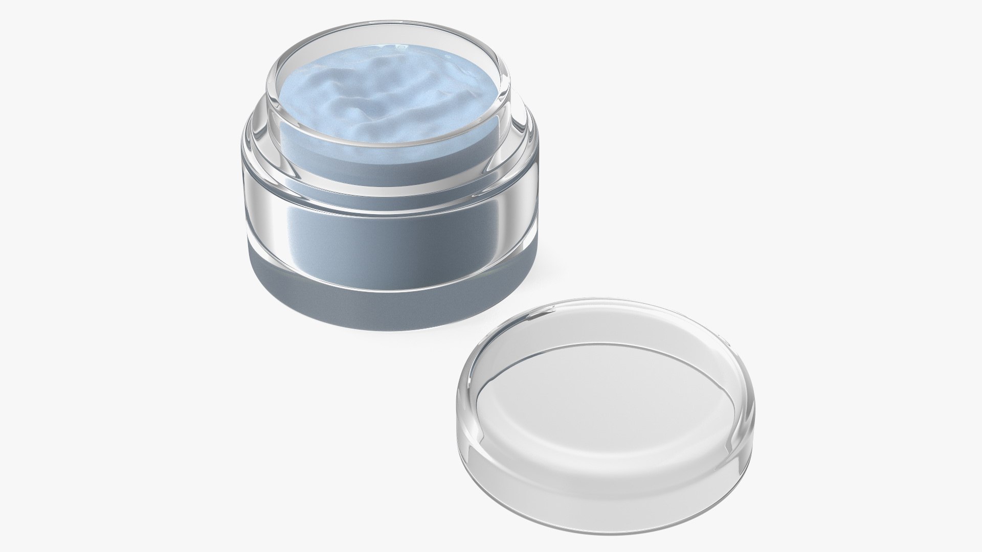 Blue Clay Face Mask Cream 3D model preview