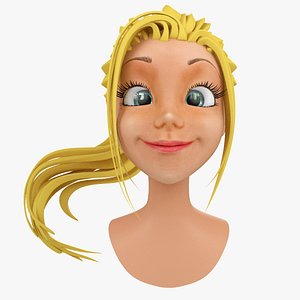 Cartoon Woman Head B1