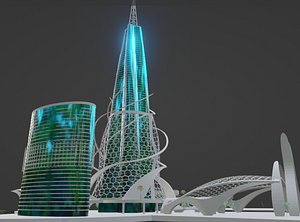 Skyscraper Parametric 3D model