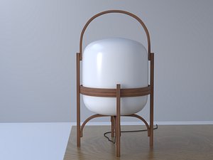 wooden lamp 3D model