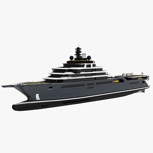 3D Isla Yacht model